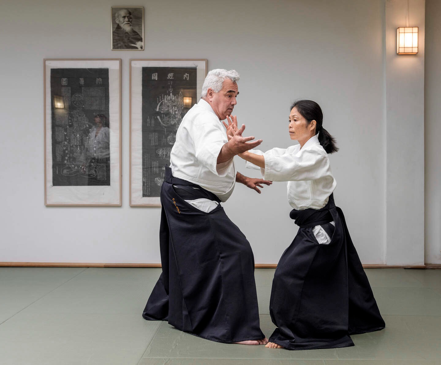 Aikido training in Vriesman Dojo